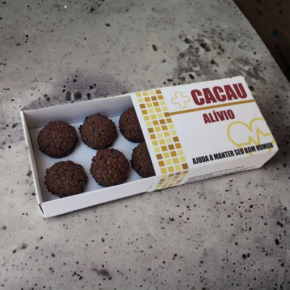 10 Caixas CACAU Alívio p/ 6 brigadeiros