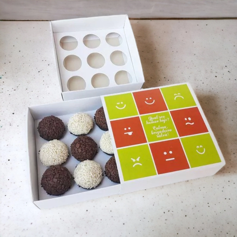 10 Caixas p/ 9 brigadeiros - Qual seu humor hoje?