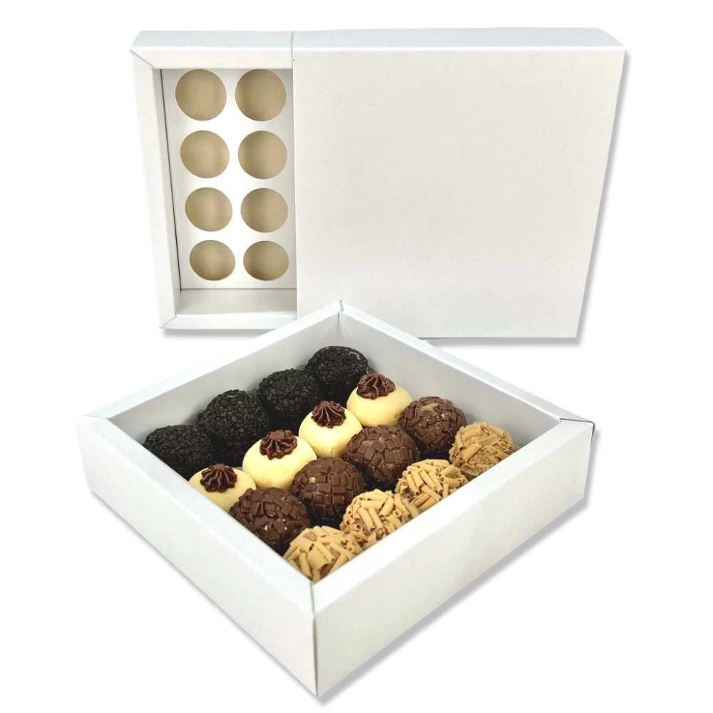 10 Caixas para 16 brigadeiros LUXO