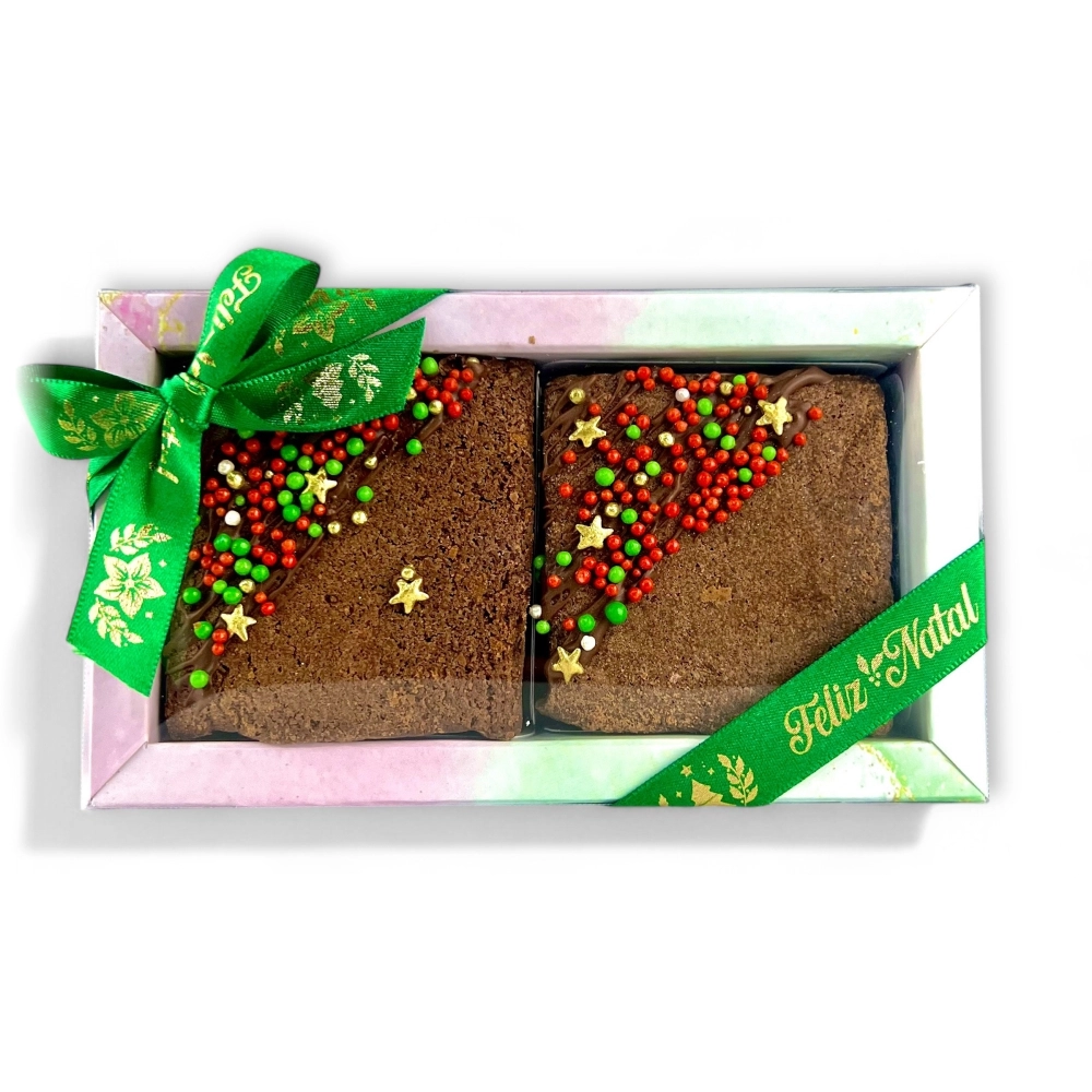 10 Caixas para 2 Brownies - Coleção Natal dos Sonhos