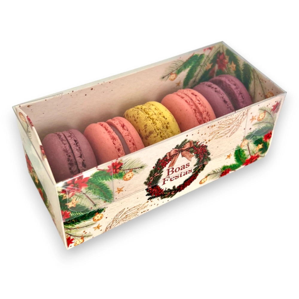 10 Caixas para 5 Macarons - Coleção Natal Inspirador