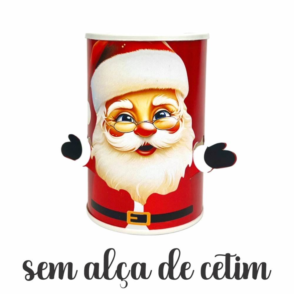 Dez (10) Tubolatas Noel - Sem alça de cetim na tampa