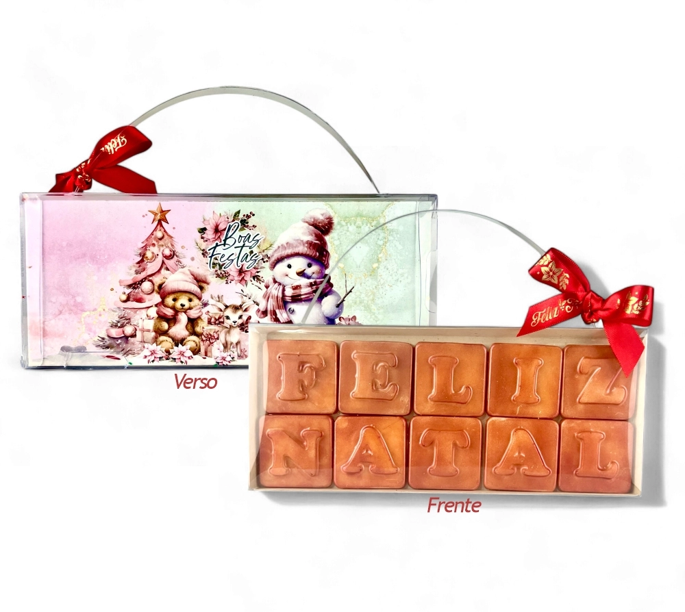 10 Caixas 10 Chocolates Feliz Natal - Coleção Natal dos Sonhos