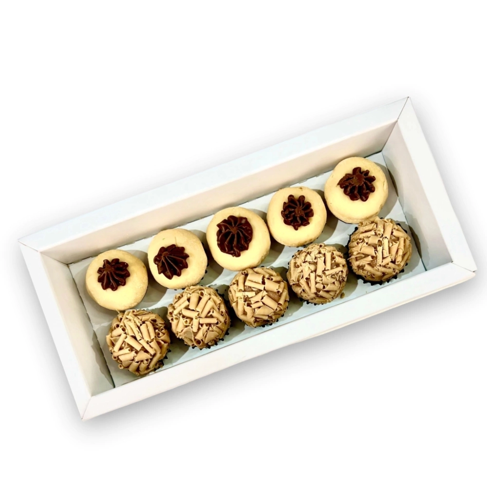 10 Caixas p/ 10 brigadeiros LUXO