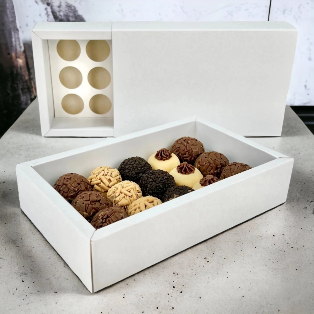 10 Caixas p/ 15 brigadeiros LUXO