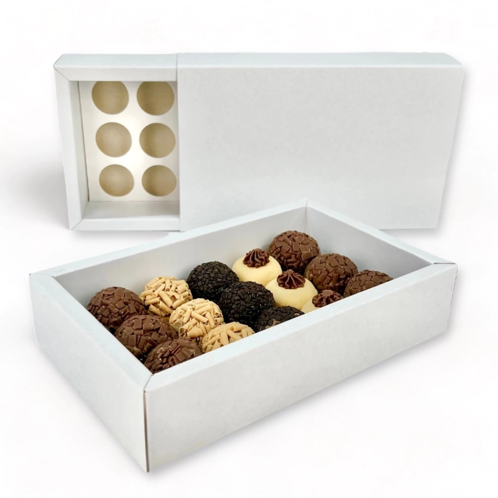 10 Caixas p/ 15 brigadeiros LUXO