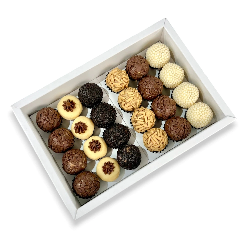 10 Caixas p/ 24 brigadeiros LUXO