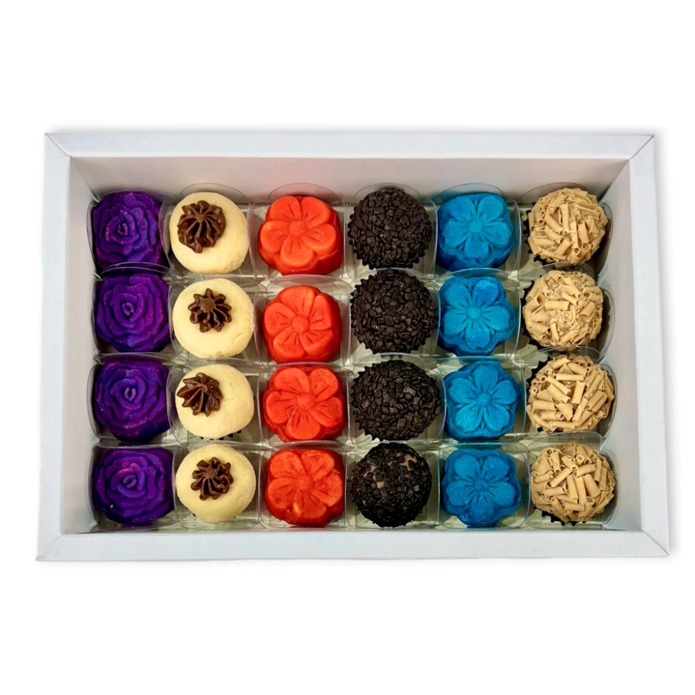 10 Caixas p/ 24 brigadeiros LUXO