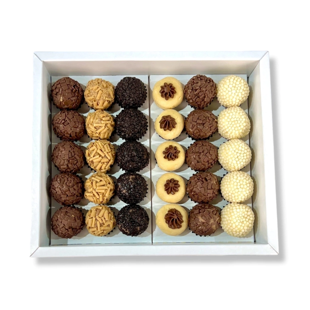 10 Caixas p/ 30 brigadeiros LUXO