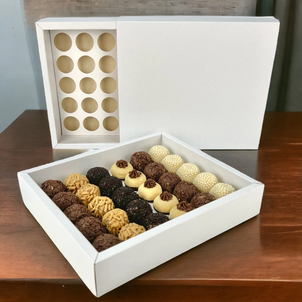 10 Caixas p/ 30 brigadeiros LUXO