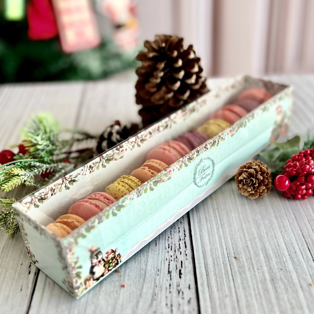 10 Caixas para 10 Macarons - Coleção Natal Fascinante