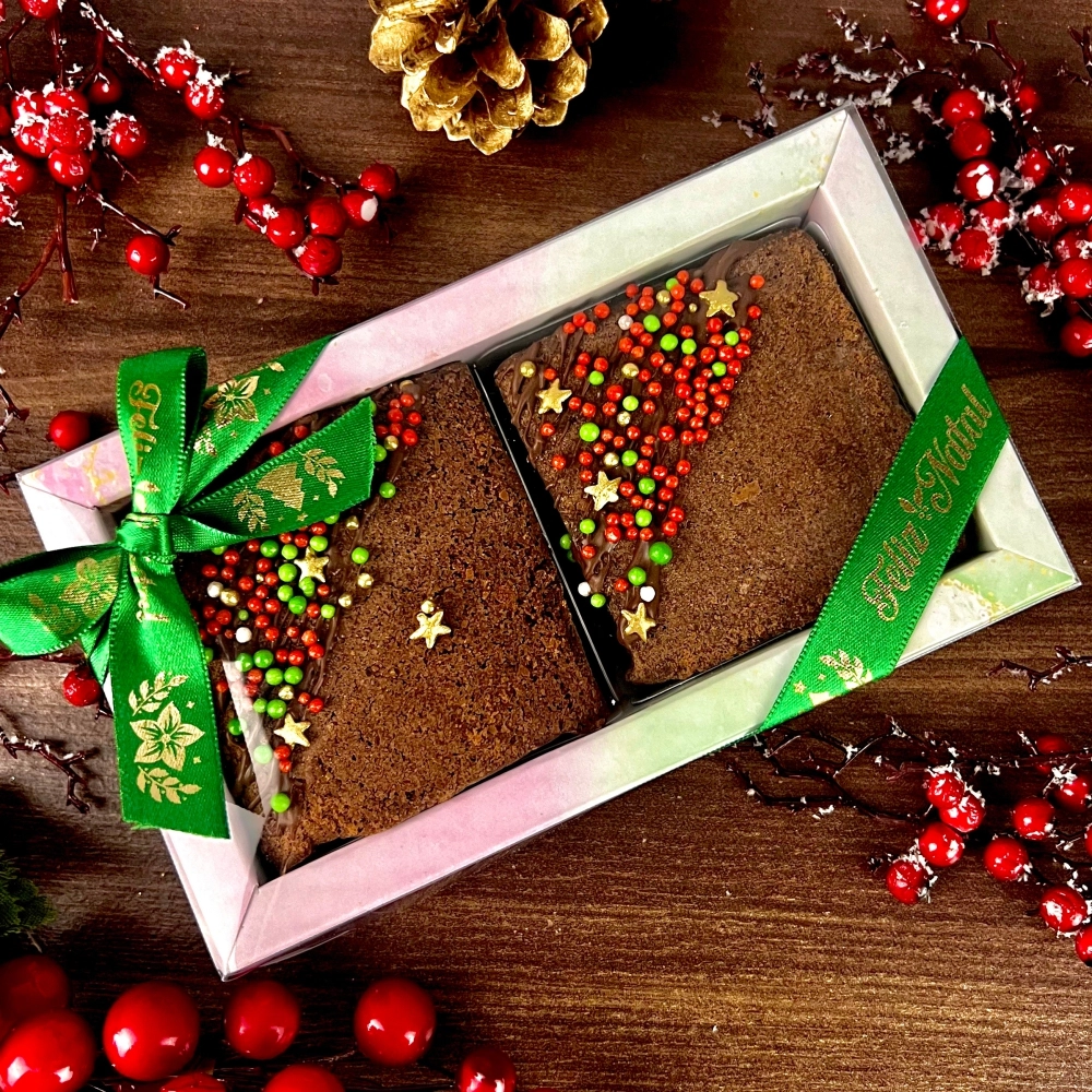 10 Caixas para 2 Brownies - Coleção Natal dos Sonhos