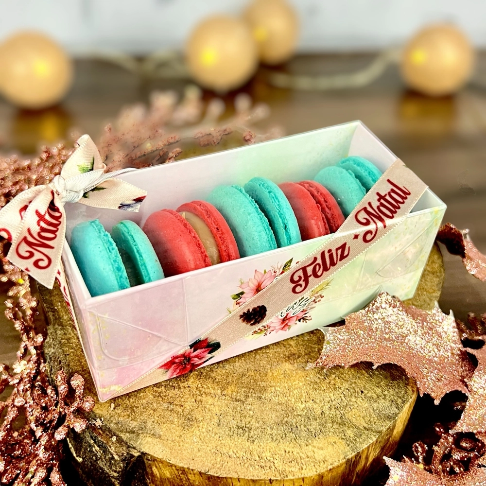 10 Caixas para 5 Macarons - Coleção Natal dos Sonhos