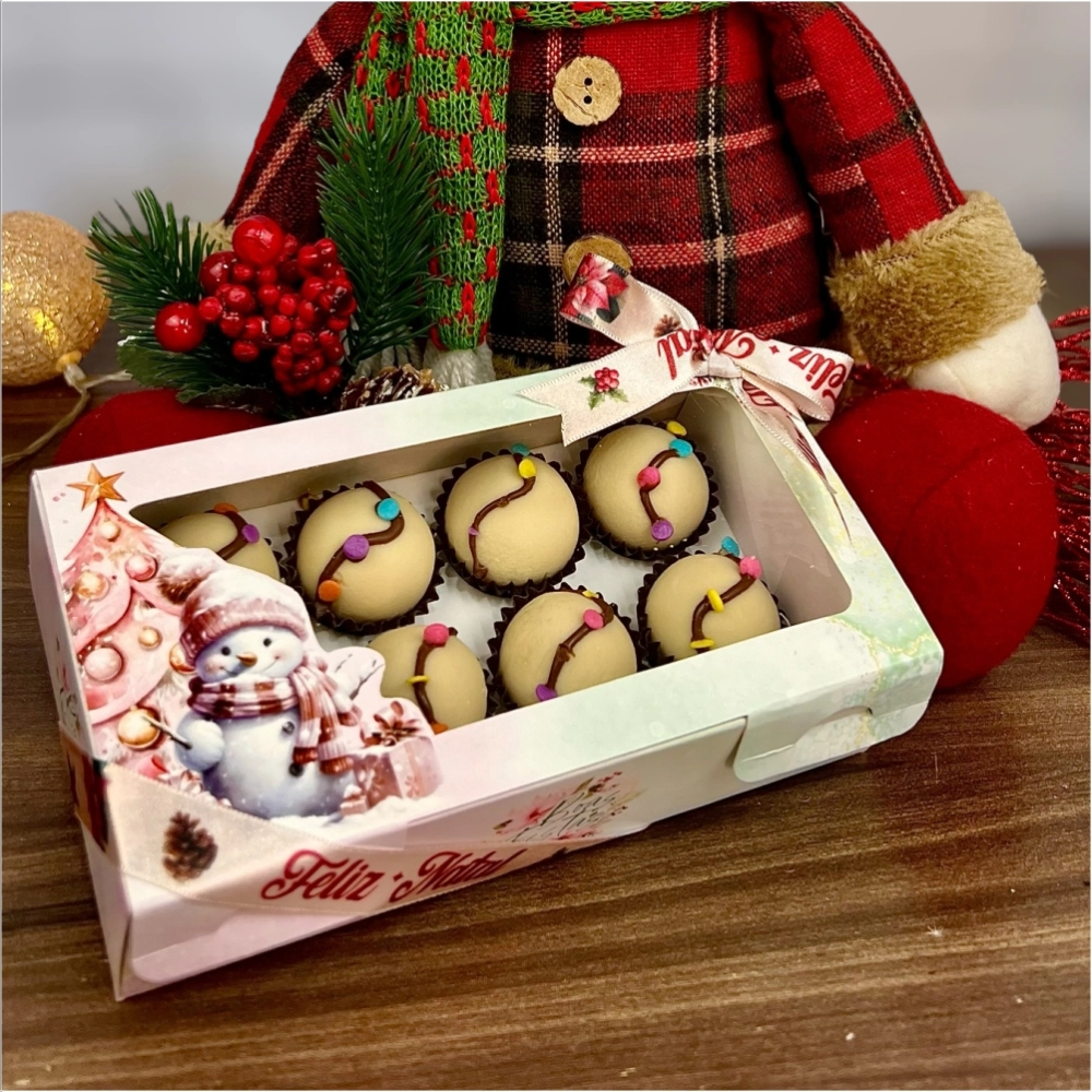 10 Caixas para 8 brigadeiros - Coleção Natal dos Sonhos