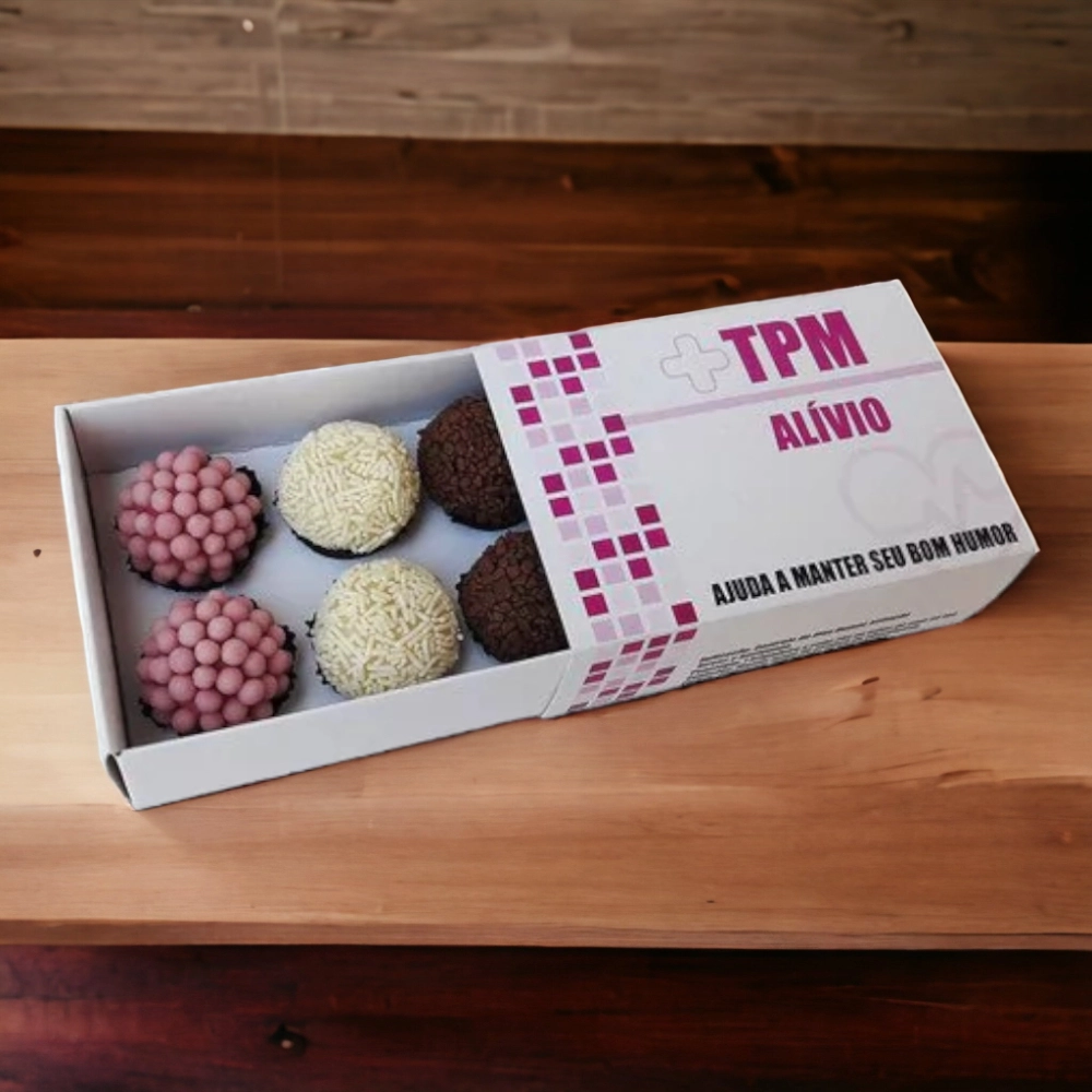 10 Caixas TPM Alívio p/ 6 brigadeiros