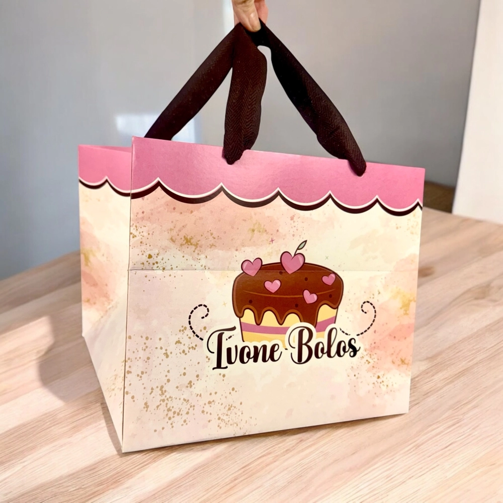 100 Sacolas 23x23 - PERSONALIZADA