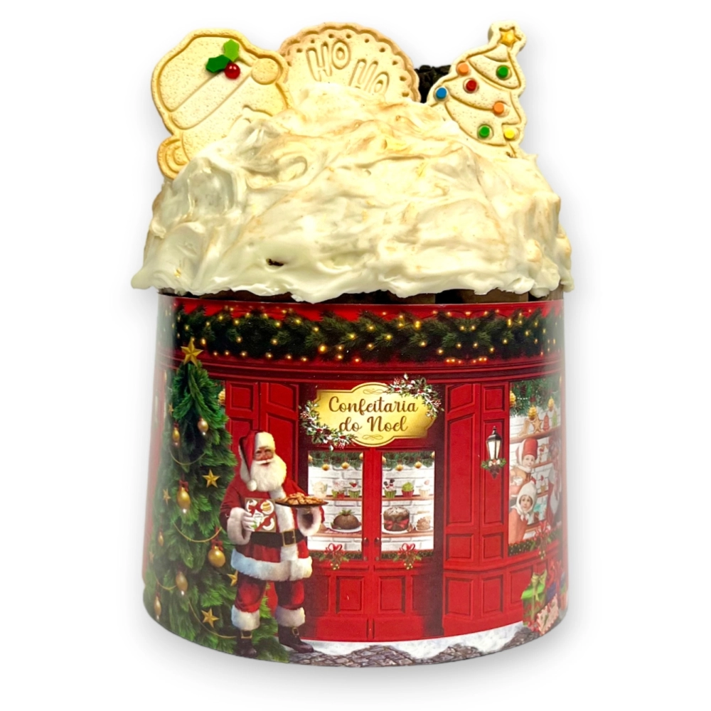 25 Cintas para panetone de 500g - Coleção Confeitaria do Noel