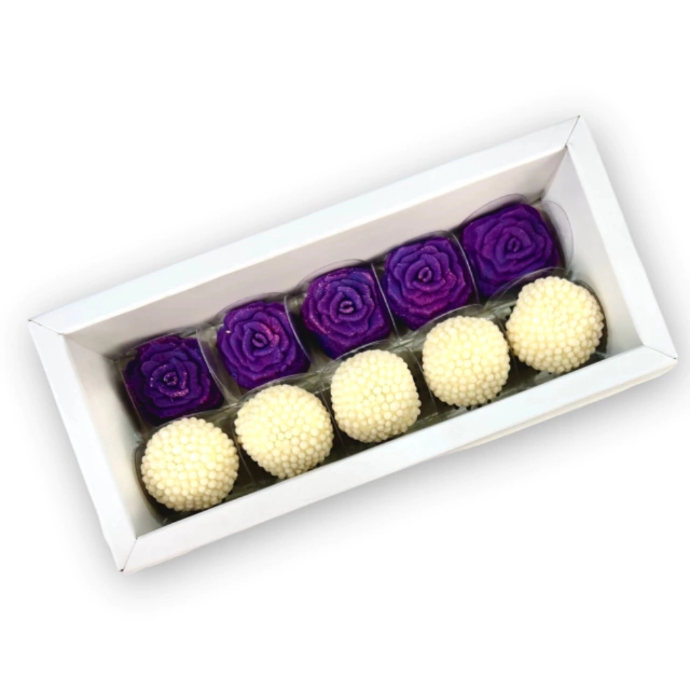 50 Caixas p/ 10 brigadeiros LUXO PERSONALIZADA