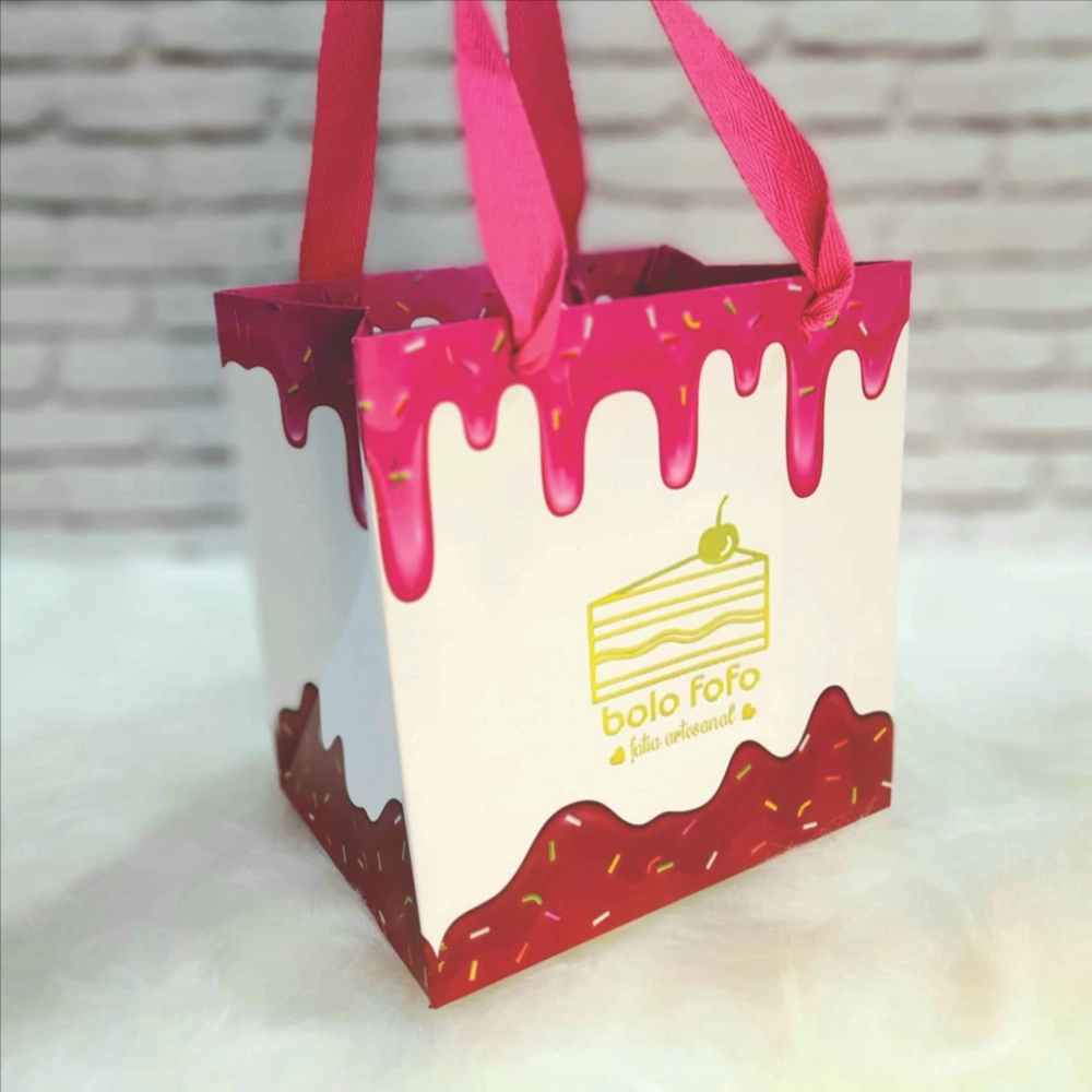 50 Sacolas 17,5x13,5  PERSONALIZADA COM HOT-STAMPING